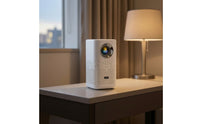 Portable Mini Projection Device with Rechargeable Battery Compact Projection Device with Battery Lightweight Low Noise for Travelers, Families