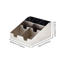Bubbles Tea Shop Counter Organizer Large Capacity Multi-Compartment Cup Holder Rack Rust-Resistant Countertop Storage for Restaurants