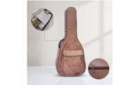 Guitar Bag with Backpack Straps Faux Leather Folk Guitar Bag Hands for Students, Artists, Rehearsals