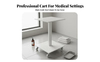 Mobile Cosmetic Trolley With Wheels Salon Rolling Cart Salon Tray Cart Braking Casters Mobile Instrument Table Sturdy And