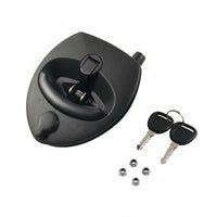 RV Compartment Door Lock Weatherproof Fishtail Handle Panel Lock Rust-Resistant Locking Hardware for Boat