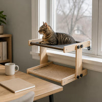 Double Layer Kitten Window Bed Easy to Install Pet Furniture Multilayer