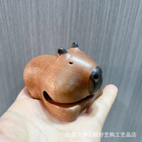 鲸鱼木鱼乌檀木敲打可爱随身解压办公室静心打击乐器实木摆件佛系