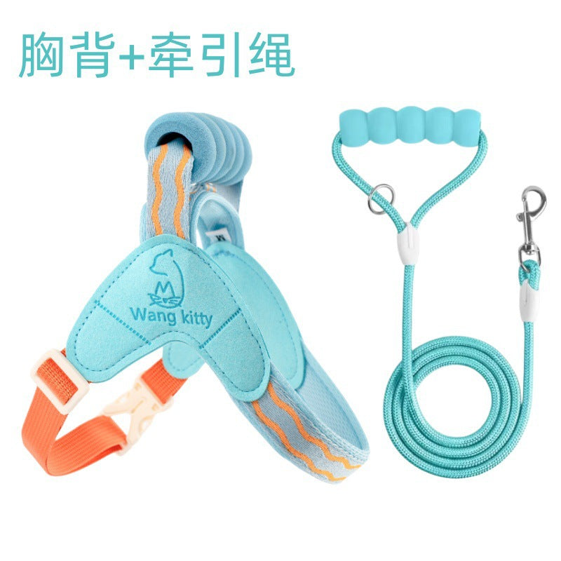 M / Blue Harness SET