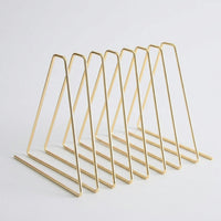 Adjustable Metal Bookends, Black, 11-Grid Elastic Design