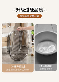 一体式洗衣盆带搓衣板家用塑料盆多功能宝宝儿童专用大号加厚脸盆