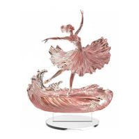2D Ballerina Figurine Graceful Outline Ballerina Figurine Elegant Design