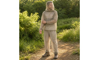 Hooded Mesh Top and Pants Lightweight Protection Suit Breathable Hooded Jacket Set for, Farming, Fishing