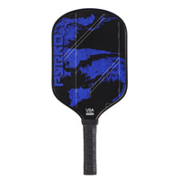 Black Edge Guard Carbon Fiber Pickleball Paddle Graphic Design Sports Equipment