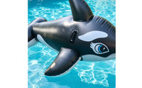 Inflatable Whale Seat Inflatable Giant Inflatable Whale Heavy-Duty Pool Seat with Handle Stable for Beach