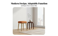 Stackable Leg Stool Space-Saving Padded Stacking Stool Multi-Purpose for Kitchen