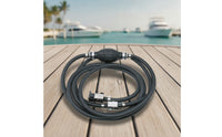Quick-Connect Marine Fuel Hose Assembly with Primer Bulb Rubber Fuel Line Assembly with Primer Bulb Universal for Boat Owners