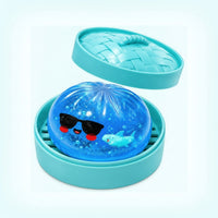 Soft Press Toy with Steamer Box Tactile Press Toy with Container Bouncy Bao Bun Squishy Compact for Fidgeters