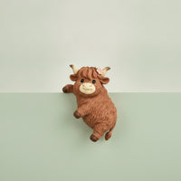 Highland Cow Pot Hanger Cute Hanging Planter Hugger Sculpted for Flower Pots
