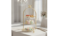 Three-Tier Dessert Stand Versatile 3 Tier Dessert Stand Space-Saving Tiered Serving Tray for Culinary Artists, Cafes