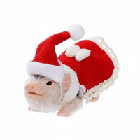 Christmas Pig Toy Silicone Authentic-Looking Piggy Figure Interactive Realistic Pig Toy for Kids, Gift, funny time