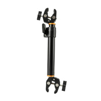 Adjustable Motorcycle Handlebar Clamp Mount Bar Heavy-Duty Motorcycle Phone Mount Rod Quick-Release Handlebar Multi Clamp Bar Short Version for Bicycles