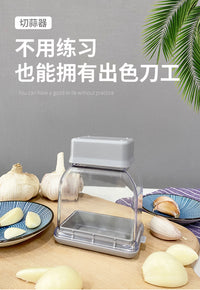跨境切蒜器切片器可拆卸切蒜器剥蒜器家用蒜泥器切蒜器厨房小工具