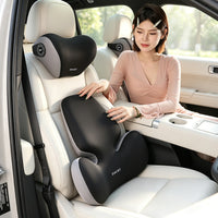 Car Headrest and Lumbar Support Pillow with Memory Foam