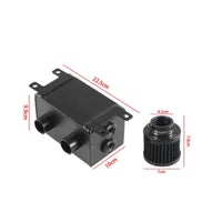 Double Baffle Reservoir Can Easy to Install Car Part for Racing Enthusiasts