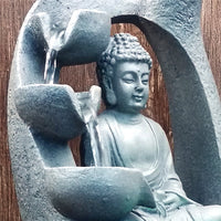 厂家直销 东南亚工艺品创意款佛像树脂流水摆件水景产地货源 美规