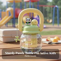 Drop Resistant Kids Water Bottle with Handle Great Gift Idea Cartoon Double-Drink Cup Easy to Clean for Children, Girls, School, Outdoor
