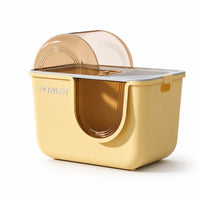 Enclosed Litter Box Large Litter Box with Hood Included for Apartments