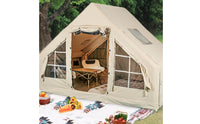 Spacious Inflatable Camping Tent Family Inflatable Cabin Tent Sunshade Shelter Long-Lasting for Campers