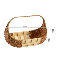 Basket with Handle Decorative Woven Gift Basket Handheld for Fruit Display