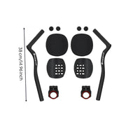 Carbon Fiber Handlebar Extensions with Armrests Padded Aerobars with Armrests Comfortable Aerobars Matte for Road Racers