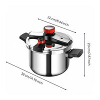 Safety Antiburst-Resistant 304 Stainless Steel Pressure Cooker Thickened Body Gas Induction Pressure Cooker Cookware