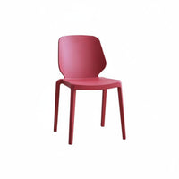 Armless Stackable Chair Thickened Design Stackable Monobloc Chair Ergonomic Backrest Single-Piece Moldinging for Families, Cafe