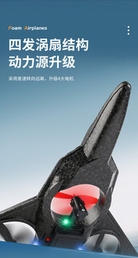 Remote Control Foam Airplane Drone with Gravity Sensing, Altitude Hold, and Stunt Features