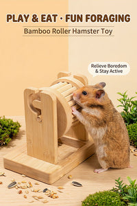 DIY Hamster Foraging Toy Wooden Interactive Feeder for All Seasons