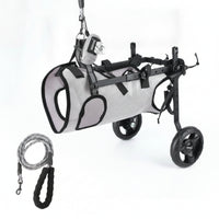 Pet Mobility Aid Reflective Trim Adjustable Dog Wheelchair Mesh Textile