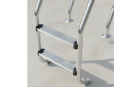Rust Resistant Stainless Steel Pool Ladder Easy-to-Grip Pool Ladder with Handrails Polished