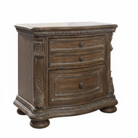 Carved carvings Upholstered Panel Bed Rustic Country Aesthetic Bedroom Furniture French Retro Look Bedstead Vintage design for Newlyweds, newlyweds, Homeowners, Villa, Guest Room, Home, Apartment