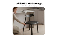 Upholstered Side Chair Modern Minimalist Design Upholstered Wood Frame Side Chair Light Luxury Design Soft Padded