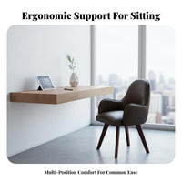 Upholstered Rotating Armchair Ergonomic Posterior Posteriorrest Desk Chair Surrounding Design Task Seat for Students, Adults, Study Room, Bedroom