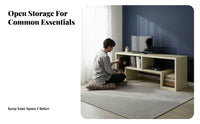 Space Saving Small TV Stand Easy to Assemble Simple TV Cabinet Sturdy Construction Television Cabinet Versatile Use for Apartment Dwellers, Homeowners, DIY Beginners, Bedroom, Entryway