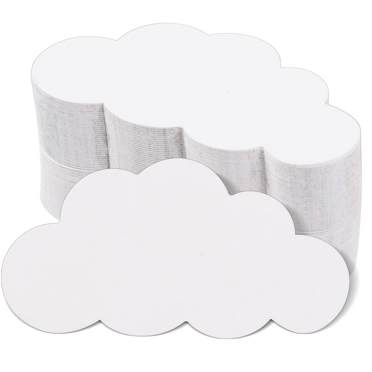 Blank Cloud Decoration Cards for Bulletin Boards, DIY Coloring Party Supplies, 100-Pack