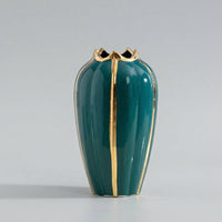 Large Ceramic Pumpkin Vase - European Style Handmade Decor