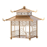 Tabletop Pavilion Ornament Intricate Pavilion Portable for Living Room, Shelf