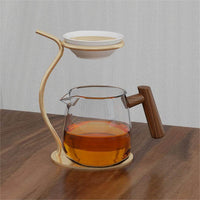 陶瓷茶滤茶漏支架一体茶隔茶具防烫泡茶配件茶海公道杯过滤分茶器