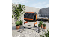 200 L Rotating Compost Tumbler Large Capacity Outdoor Storage Air Vents for Yard