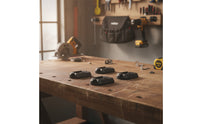 4 Pieces Compact Tool Hanging Bracket Textured Bracket with Hook Slot Versatile Hanger Multipurpose for Professionals