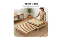 Space-Saving expandableable Slatted Bed Frame Pull-expandable Mechanism transformable Daybed Frame Multi-Functional Bedroom Furniture Sturdy Construction for Apartment Dwellers, Guests, Students, Small Spaces, Living Room