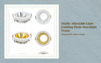 Adjustable GU10 LED Downlight Housing