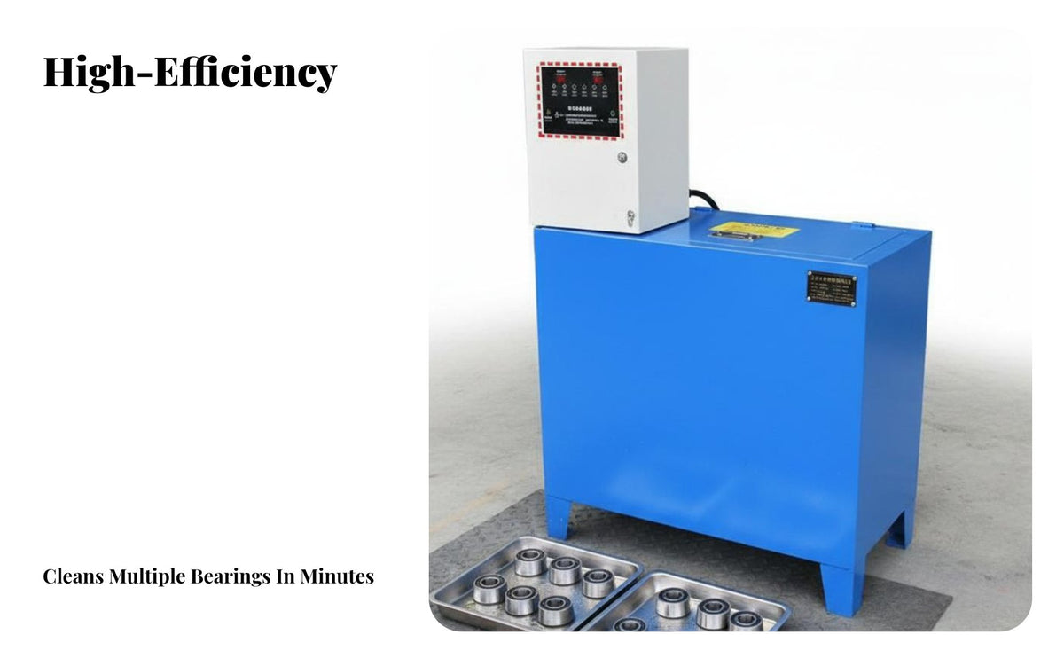 Washes up to 12 Bearings at Once Wheel Hub Bearing Washer Lid-Accessible Auto Stop Automatic Bearing Cleaning Machine Intelligent Temperature Control Automotive Parts Cleaner Single-Key Operation for Repair Technicians, Garage Owners, Maintenance Facility