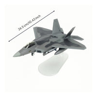 F-22 Falcon Model Stealth Die-Cast Aircraft Replica Long-Lasting for Collectors